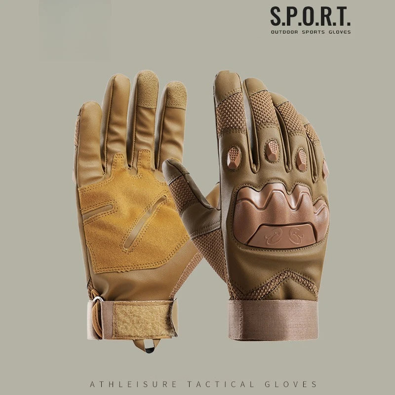 Guantes Tácticos de Combate – Cortavientos y Resistentes al Desgaste para Moto, Ciclismo y Deportes al Aire Libre