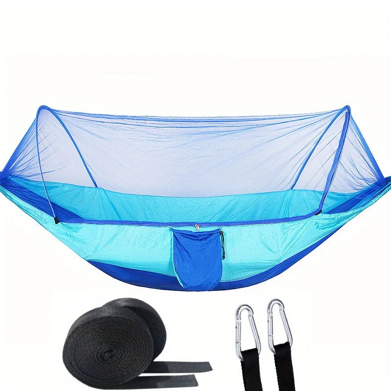 2-In-1 Camping Hammock with Mosquito Net — 1.6 lbs Ultralight Parachute Nylon