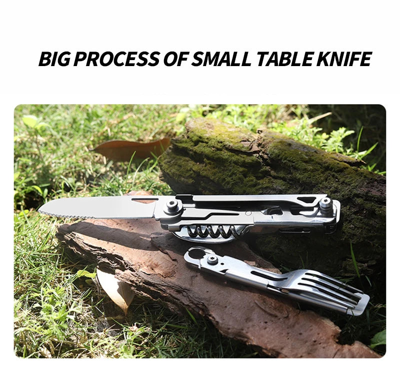 Tarjeta Cuchillo Multifuncional SurvivalPro — Herramienta de Camping Todo en Uno