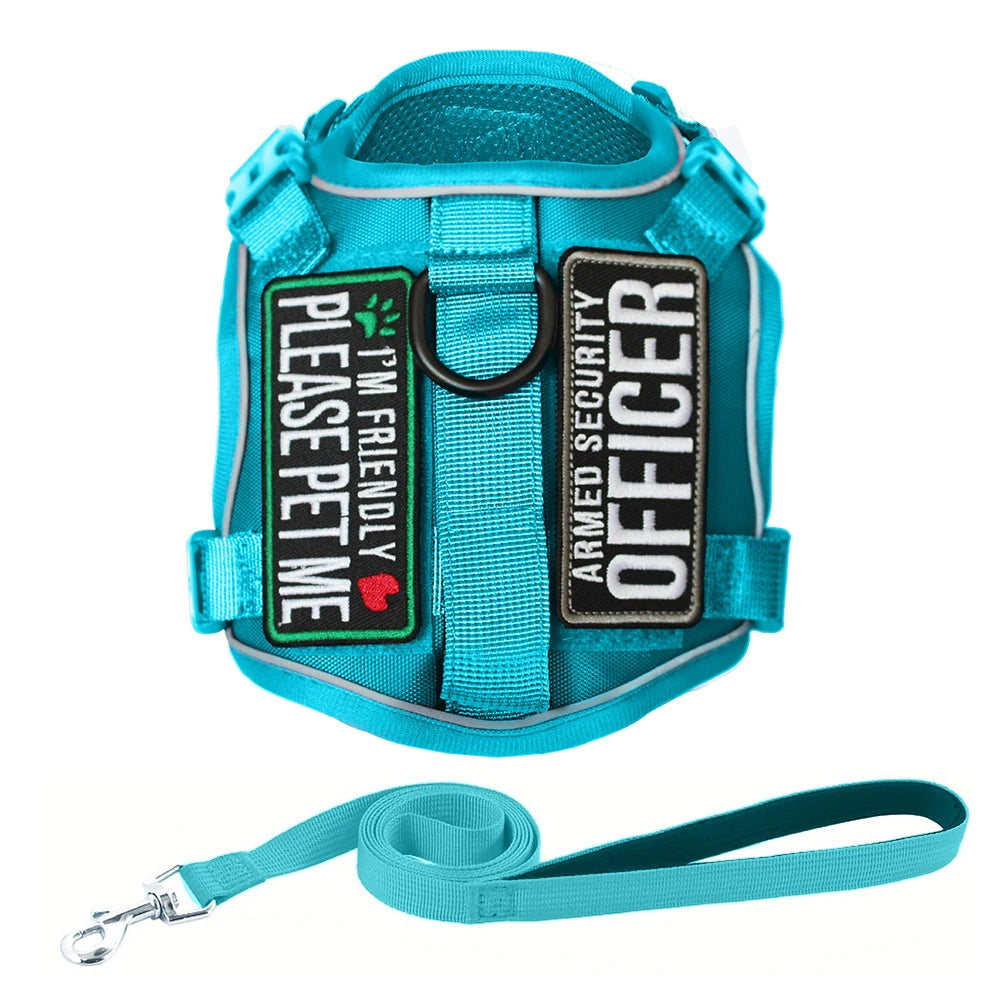 Tactical Dog Harness for Small Dogs – Military Service Vest with Vertical Handle & Reflective Strip for Outdoor Training
