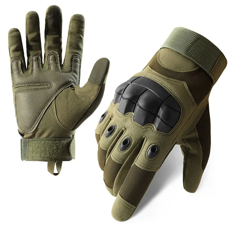 Guantes tácticos para pantalla táctil – Carcasa rígida y acolchado en la palma para senderismo, camping y motocicleta
