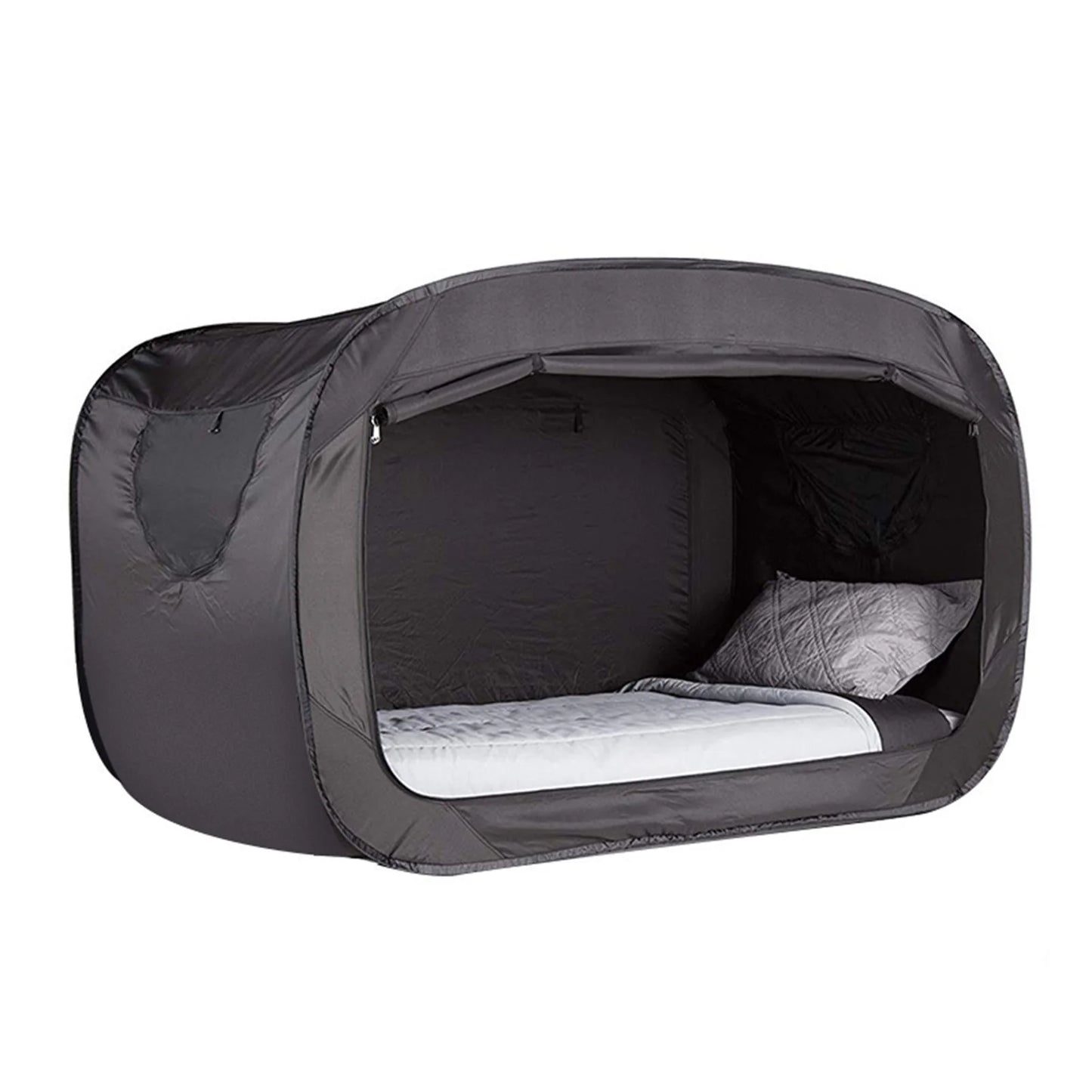 Tienda de campaña Privacy Pop Bed – Tienda de cama de camping oscurecedora completamente cerrada con protección contra mosquitos para niños y adultos (190x90x100cm)
