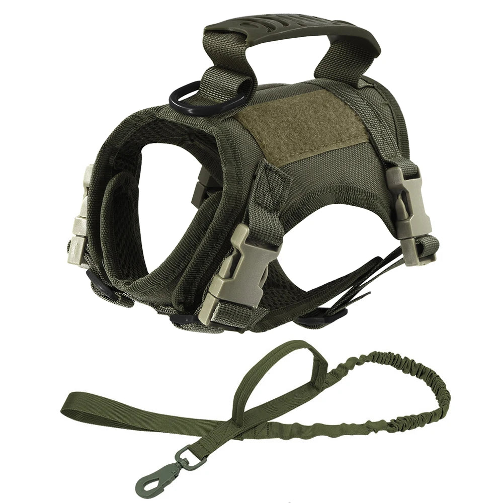 Harnais tactique pour chat et chien – Gilet réglable anti-évasion