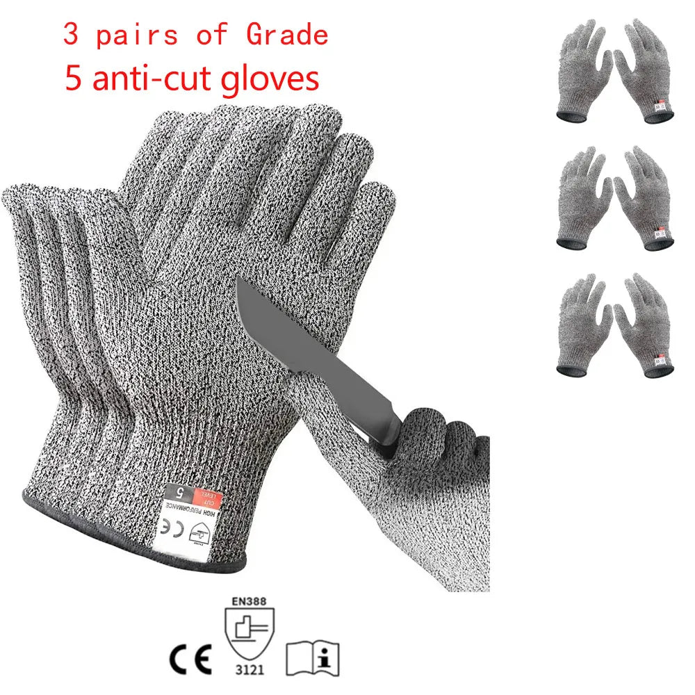 Gants anti-coupure GuardianGear niveau 5 — Cuisine, Jardin et Survie