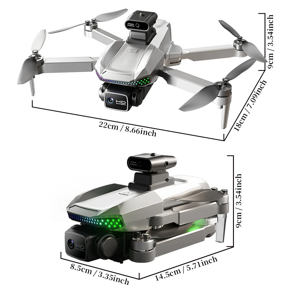 S50 PRO GPS Drone — 2 Batteries, HD Camera, Obstacle Avoidance, 4.5" Screen Remote