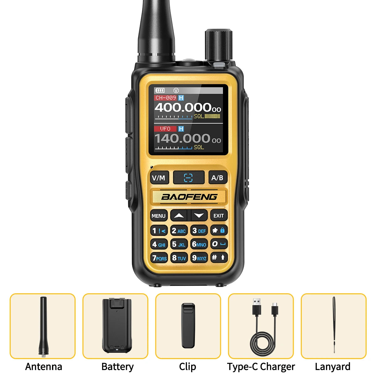 Baofeng UV-5R Mini — Bluetooth, 999CH, Type-C Charging, Long Range Two-Way Radio
