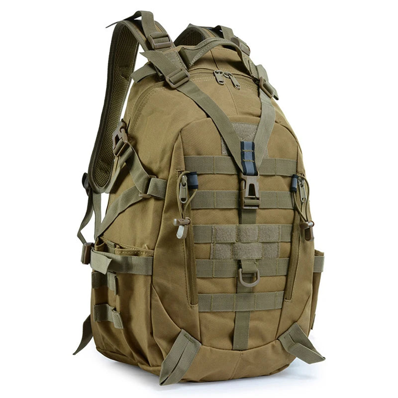 35L Military Tactical Backpack – MOLLE Hiking Rucksack Bug Out Bag