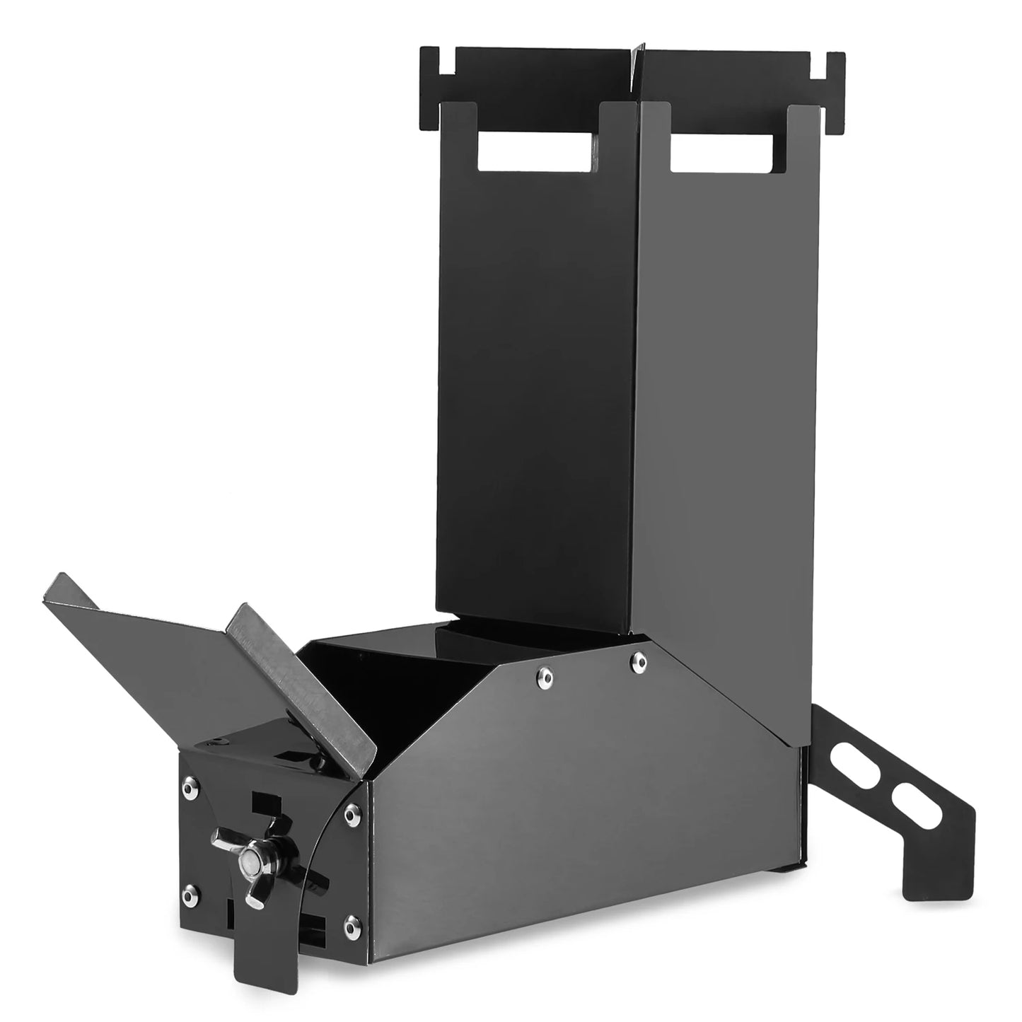 Réchaud de camping pliable – Réchaud à bois en acier inoxydable pour la randonnée et la cuisine en extérieur