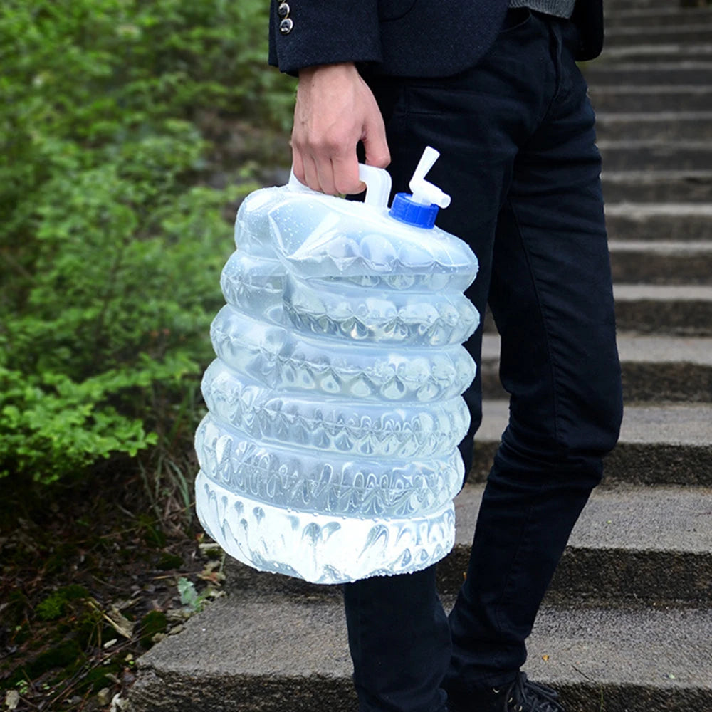 Collapsible Water Bucket – Foldable Survival Water Carrier (3L / 5L / 8L / 10L / 15L)