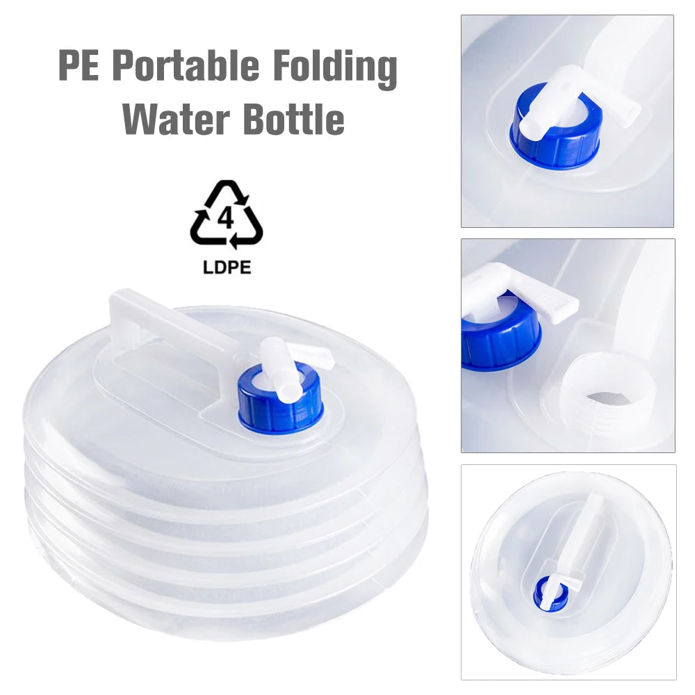 Collapsible Water Bucket – Foldable Survival Water Carrier (3L / 5L / 8L / 10L / 15L)
