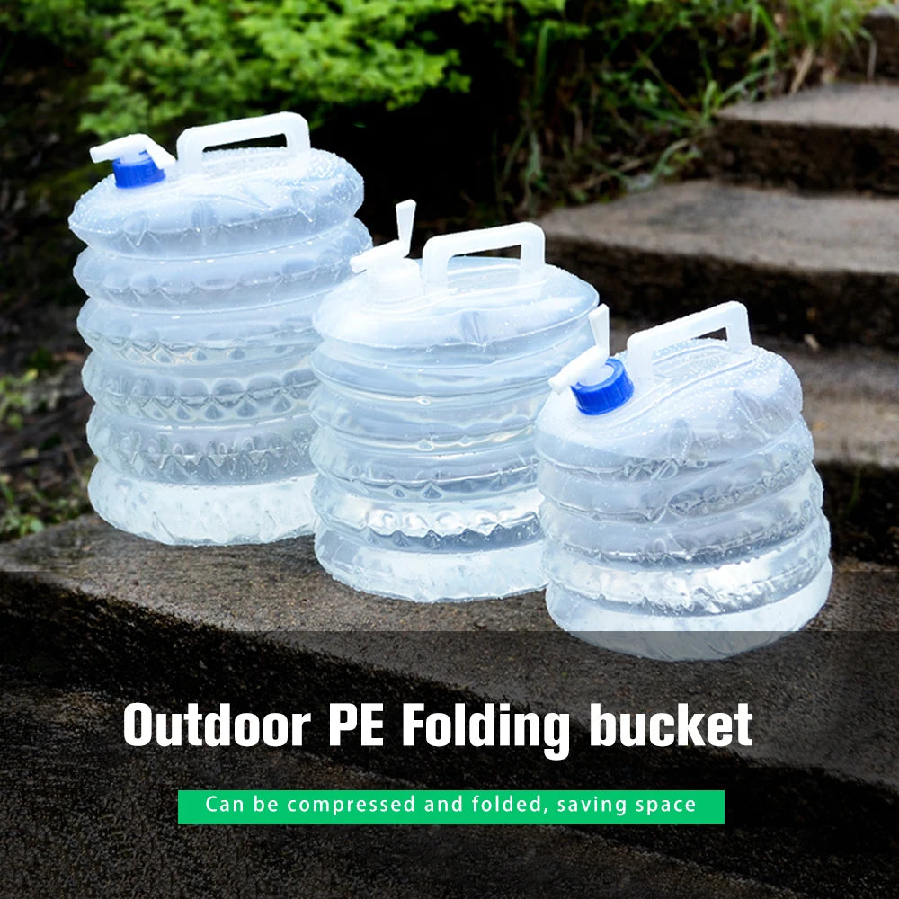 Collapsible Water Bucket – Foldable Survival Water Carrier (3L / 5L / 8L / 10L / 15L)