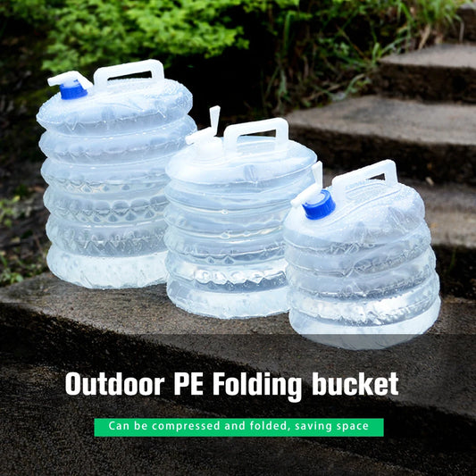 Collapsible Water Bucket – Foldable Survival Water Carrier (3L / 5L / 8L / 10L / 15L)
