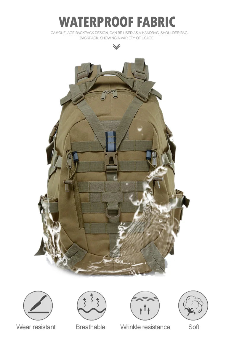 Mochila Militar TacticalEdge de 35 L — Bolsa de Emergencia