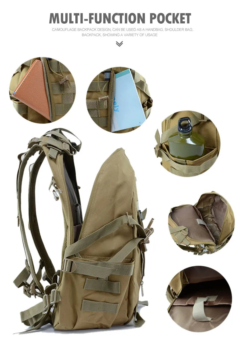 Mochila Militar TacticalEdge de 35 L — Bolsa de Emergencia