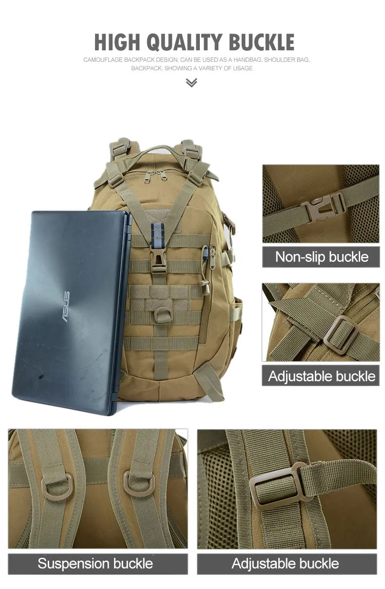 Mochila Militar TacticalEdge de 35 L — Bolsa de Emergencia