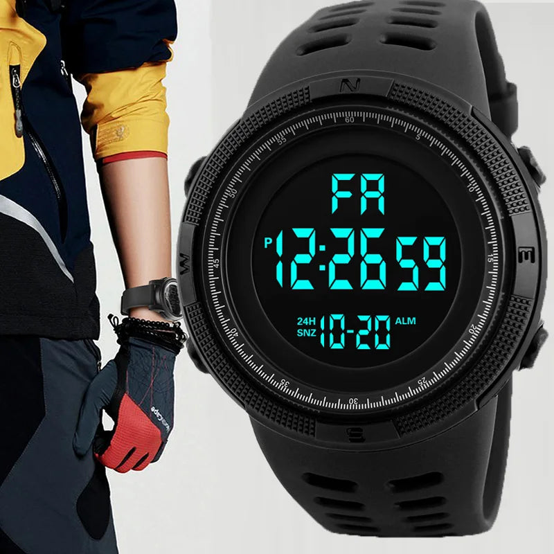 LED Digital Military Watch – Luminous Multifunction Sports Wristwatch for Men, Kids, Boys & Students