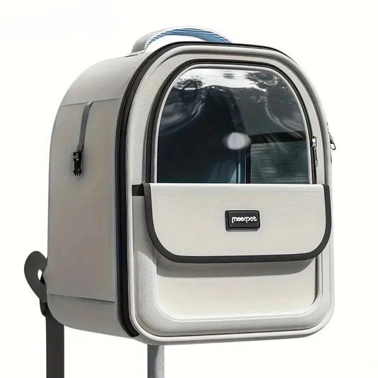 Transparent Capsule Pet Backpack – Breathable Space Capsule Carrier Bag for Cats & Dogs Outdoor Travel