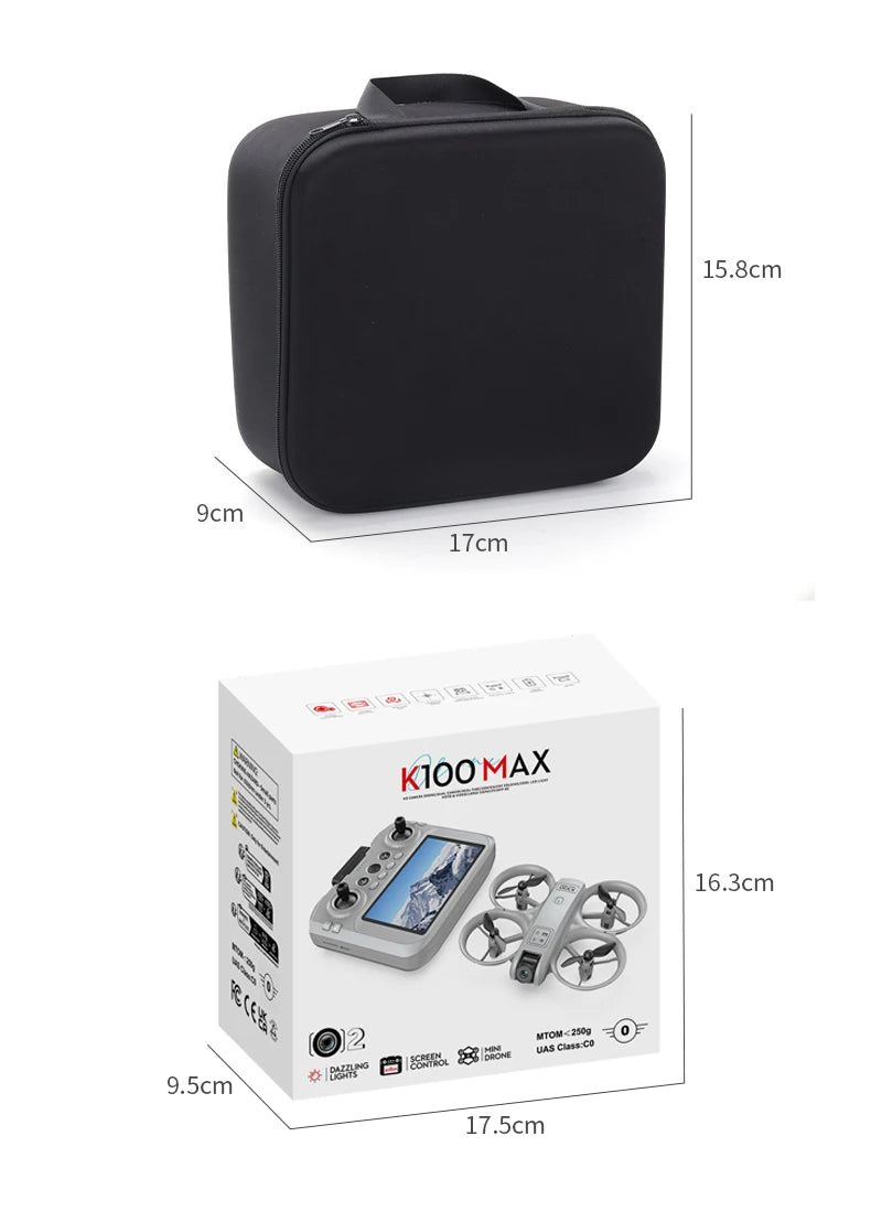 K100 MAX Mini GPS Drone – 4K HD Real-Time Video Screen Control Obstacle Avoidance Aerial Photography RC Quadcopter
