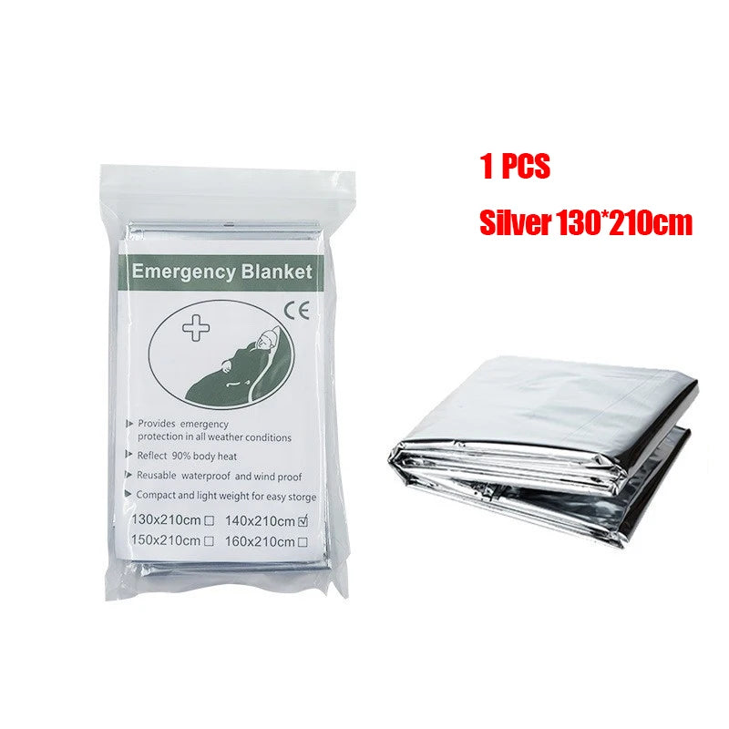 Poncho Térmico de Emergencia WeatherShield — Cortavientos y Reutilizable