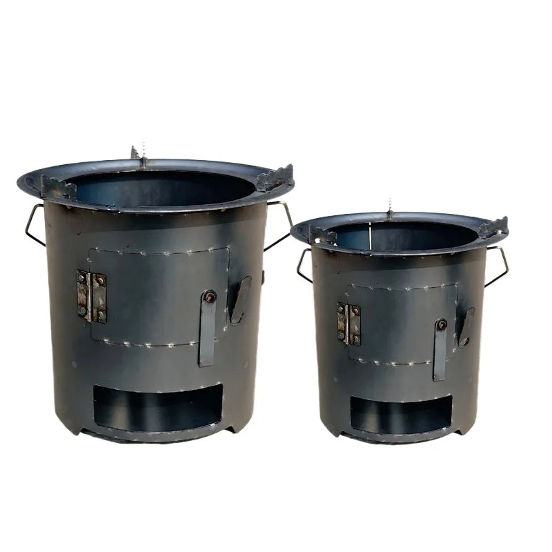 Multifunctional Wood Burning Stove – Charcoal Stove for Tea Brewing, BBQ & Outdoor Camping