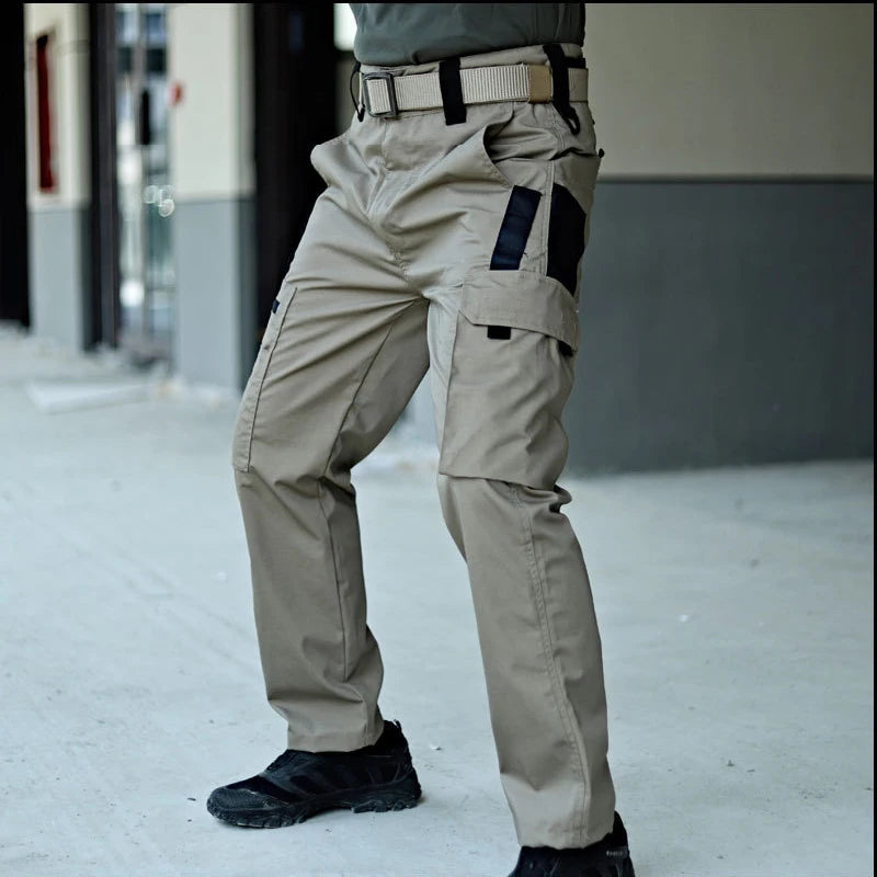 Pantalones Cargo Tácticos – Pantalones Multibolsillos Impermeables para Senderismo y Trabajo al Aire Libre para Hombres