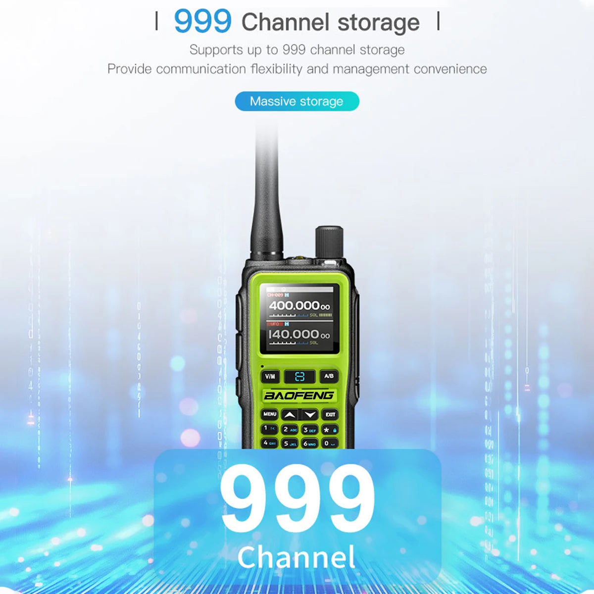 Baofeng UV-5R Mini — Bluetooth, 999CH, Type-C Charging, Long Range Two-Way Radio