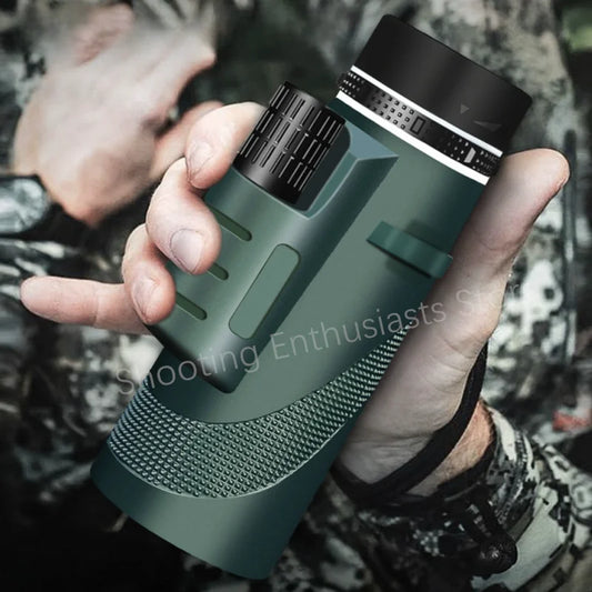 Portable Zoom Telescope – 80x100 HD 5000M Folding Mini Binoculars for Hunting, Sports, Outdoor Camping & Travel