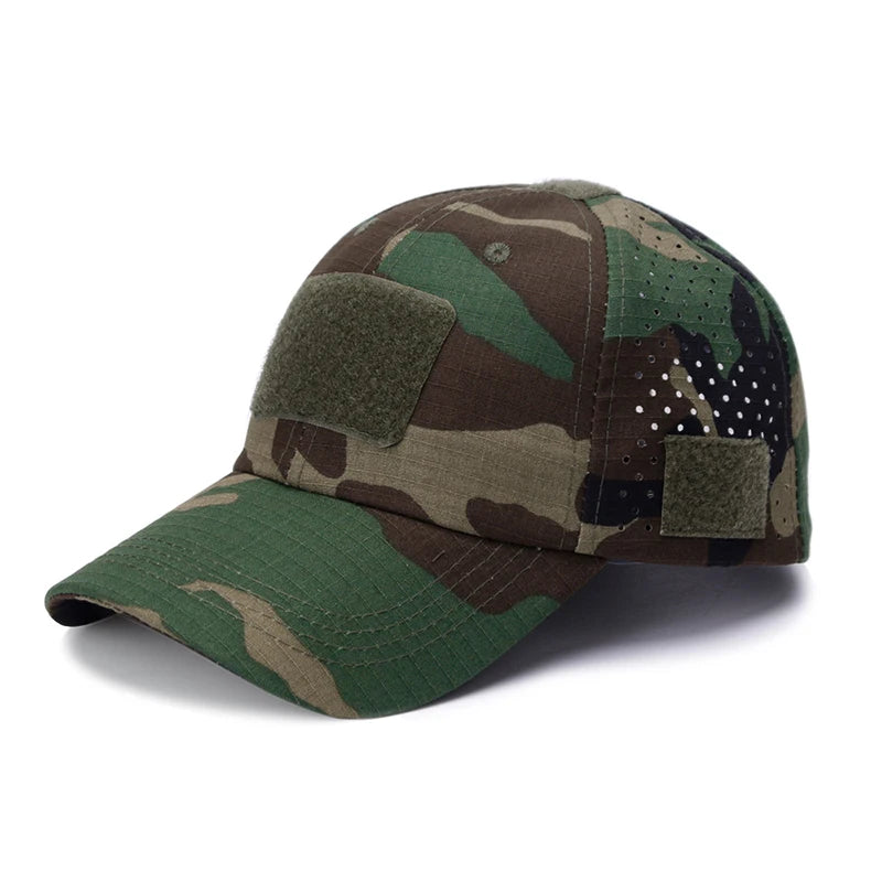 Casquette de baseball tactique – Chapeau d'extérieur camouflage respirant