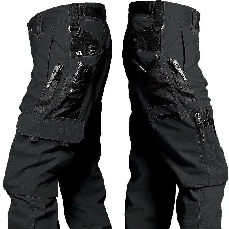 Pantalones Cargo Tácticos – Pantalones Multibolsillos Impermeables para Senderismo y Trabajo al Aire Libre para Hombres
