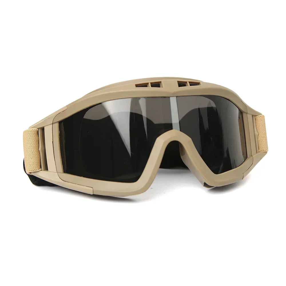 Gafas Balísticas TacticalEdge — Protección Ocular Cortavientos de 3 Lentes