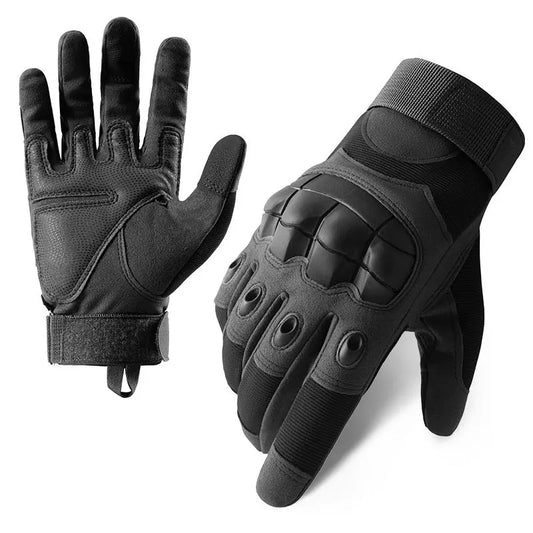 Touchscreen Tactical Gloves – Hard Shell & Palm Padding Combat Gloves for Motorcycle, Camping, Climbing & Hiking