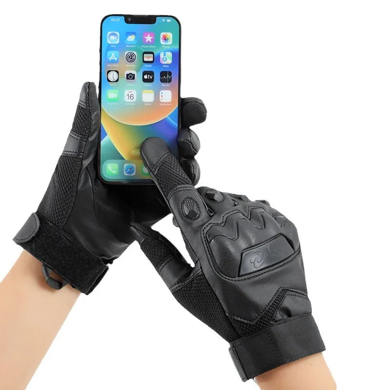 Guantes Tácticos de Combate – Cortavientos y Resistentes al Desgaste para Moto, Ciclismo y Deportes al Aire Libre