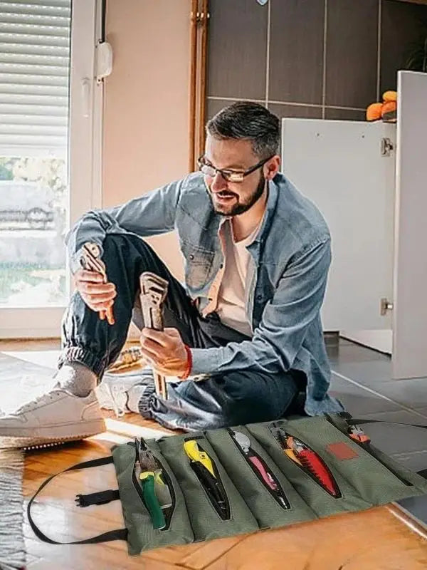 Sac à outils multi-poches TacticalEdge — Organisateur portable enroulable