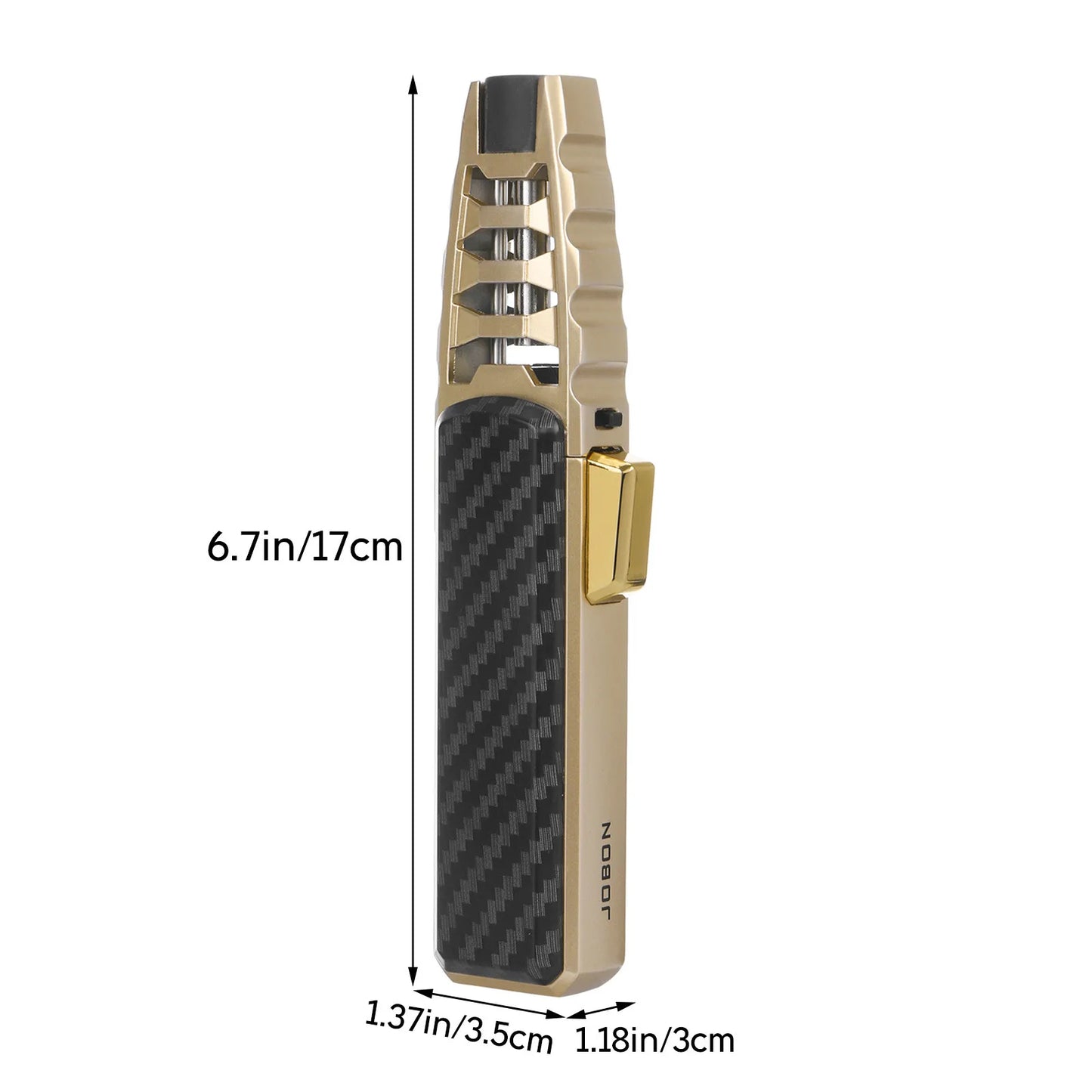 DF Tactical Turbo Torch Lighter – Windproof 1300°C Metal Butane Flame for BBQ, Kitchen & Camping