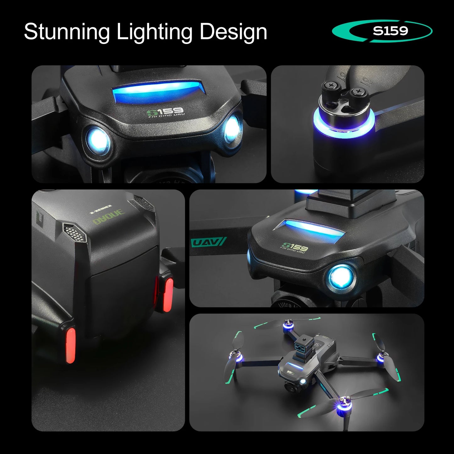 Long-Endurance GPS Drone — 2 Batteries, 45-Min Flight, Dual Camera, 5.9" LCD Remote