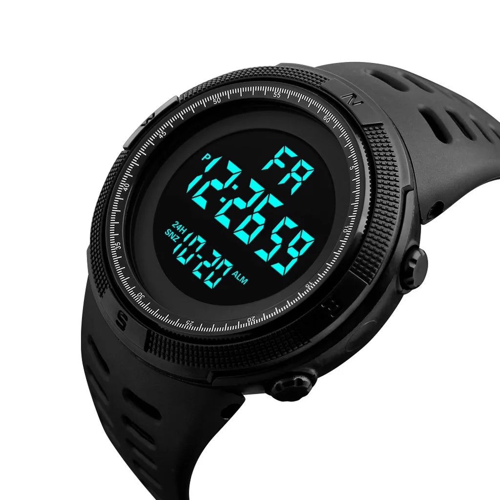 LED Digital Military Watch – Luminous Multifunction Sports Wristwatch for Men, Kids, Boys & Students