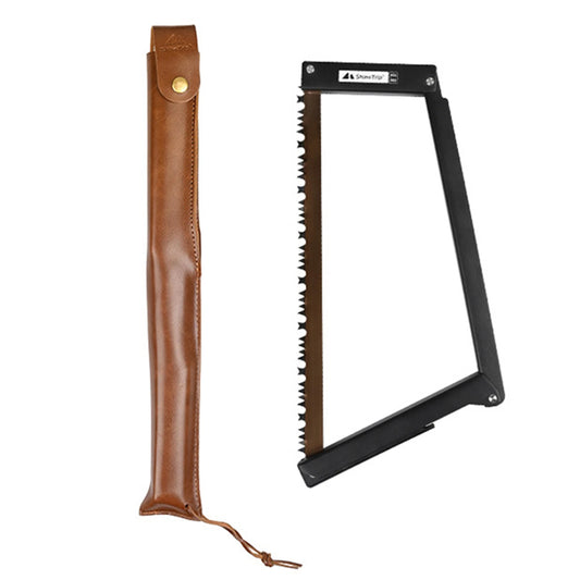 Folding Bow Saw – High Manganese Steel Collapsible Camping Saw for Dry & Wet Wood Cutting