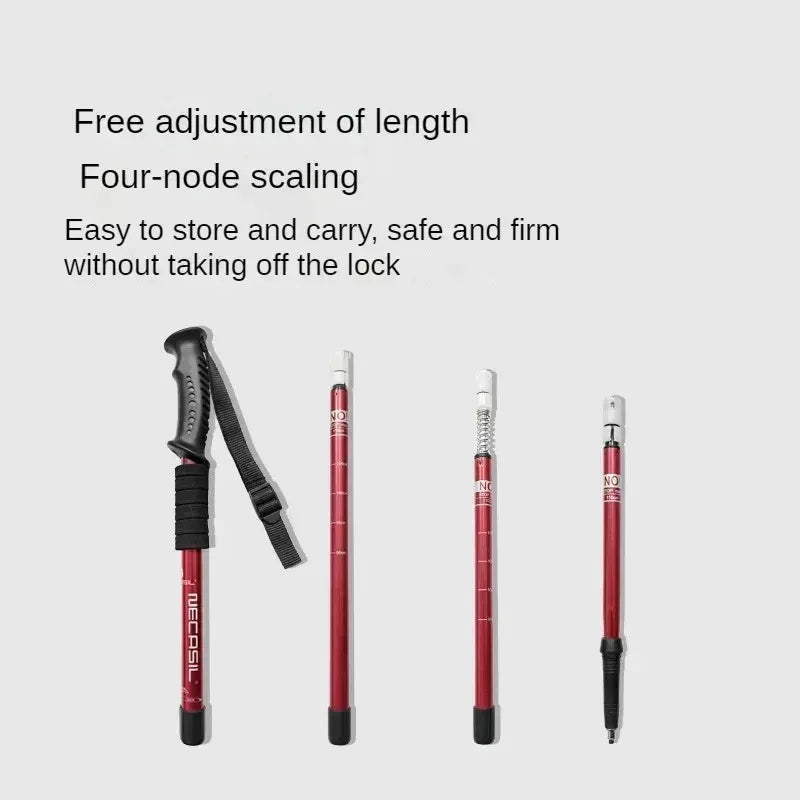 Shock-Absorbing Trekking Poles – Collapsible Lightweight Hiking Sticks (Pair)
