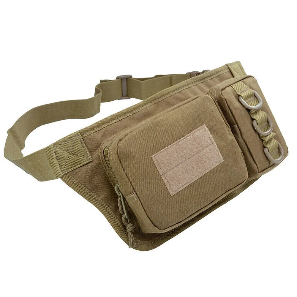 DF Tactical Military Fanny Pack – Nylon Utility Waist Bag for Hiking, Fishing & Outdoor Carry