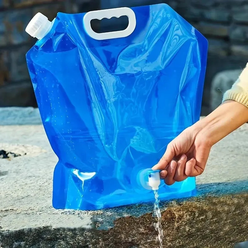 Folding Water Bag – Collapsible Camping Water Pouch 5L / 10L (1 or 2 Pack)