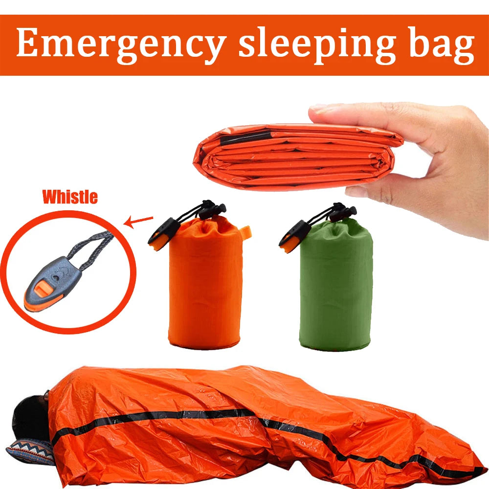 Saco de dormir de emergencia de Mylar SurvivalPro — Saco térmico de supervivencia