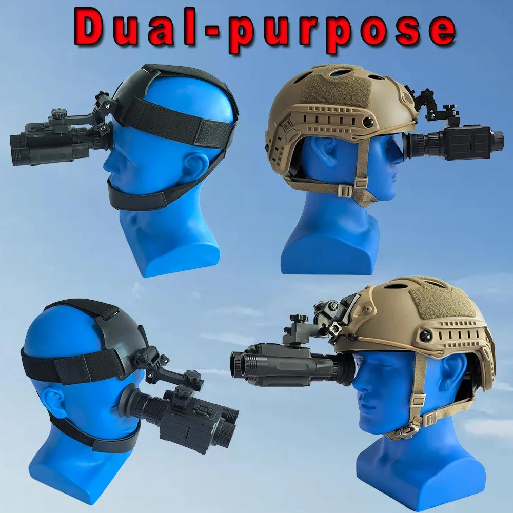 DF Tactical Megaorei NK006 Night Vision Monocular – 1080P HD, 5x Zoom, Infrared Helmet Mount for Hunting & Tactical Use