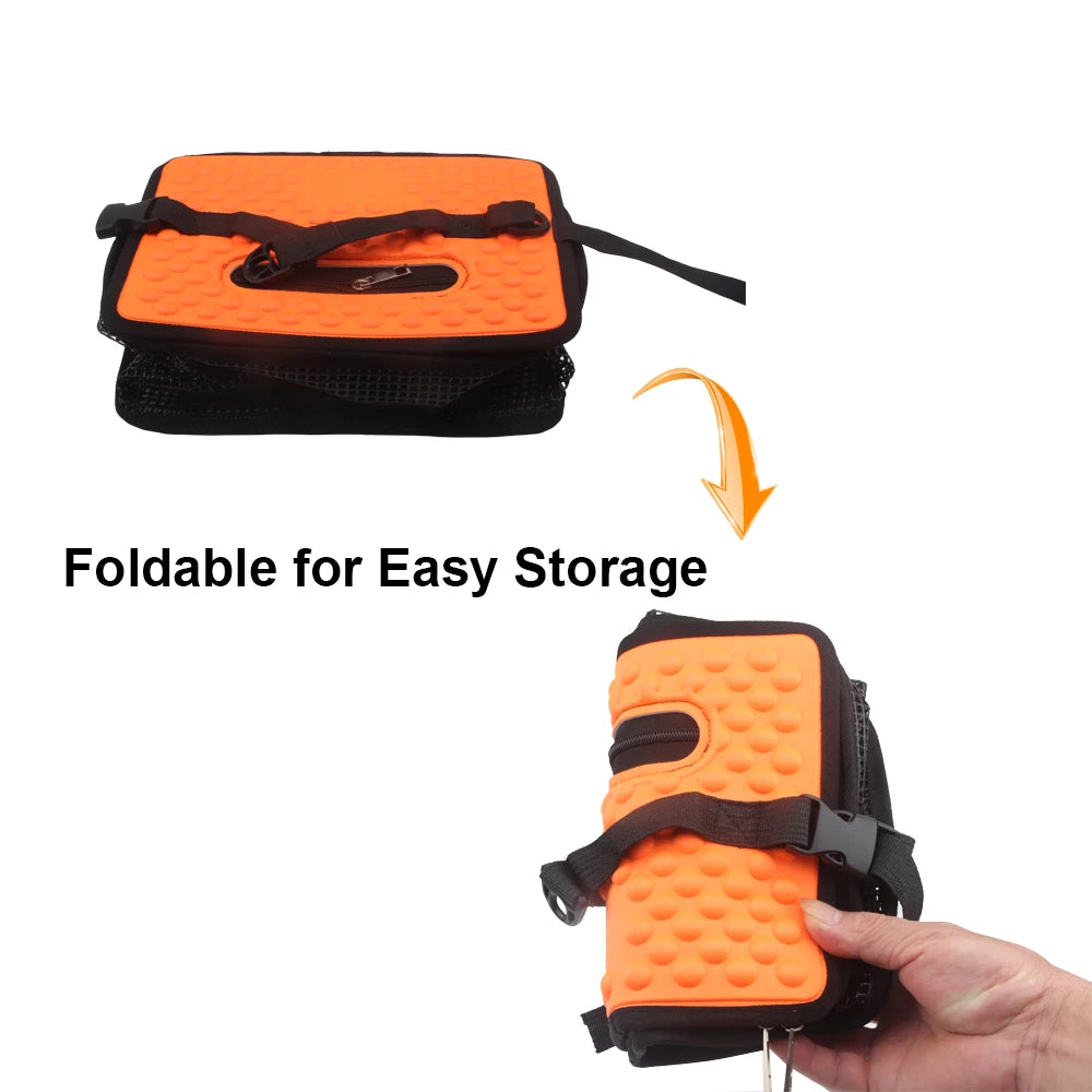 Floating Fish Basket – Foldable Collapsible Mesh Fishing Holder & Minnow Bait Bucket