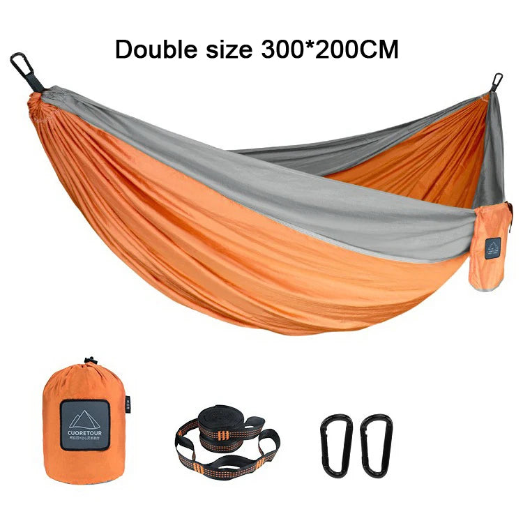 Hamaca de paracaídas GuardianGear — Acampada individual y doble al aire libre