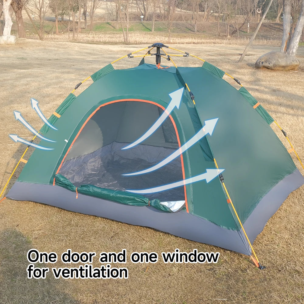Tienda de campaña emergente – Carpa instantánea para 2-3 personas, impermeable y con protección UV para senderismo y mochilero (4.5kg)