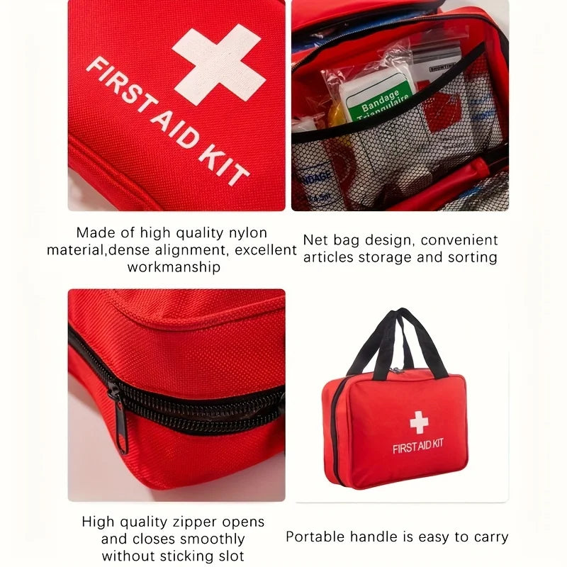 260-Piece Deluxe First Aid Kit – Essential Emergency Supplies for Home, Outdoor Adventure & Camping Safety