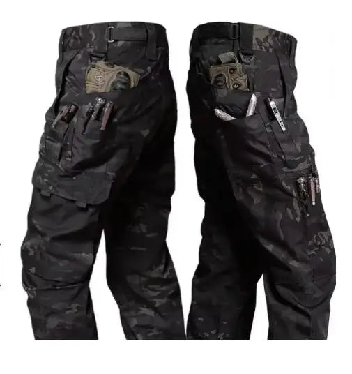 Pantalon cargo tactique pour homme – Pantalon de combat multi-poches imperméable