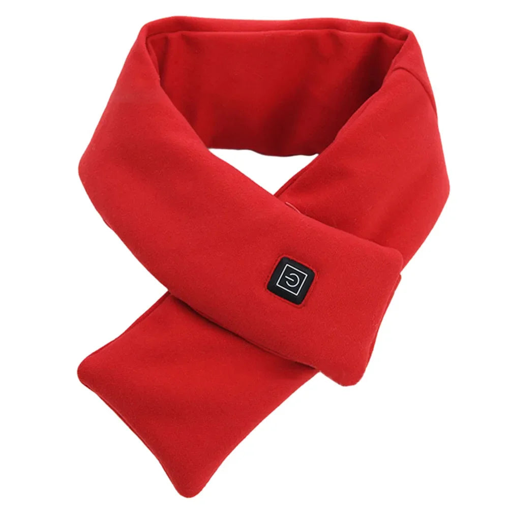 Electric Heating Scarf USB Charging Electric Heated Scarf Washable Thermal Neck Wrap Warmer Soft for Outdoor Camping Hiking