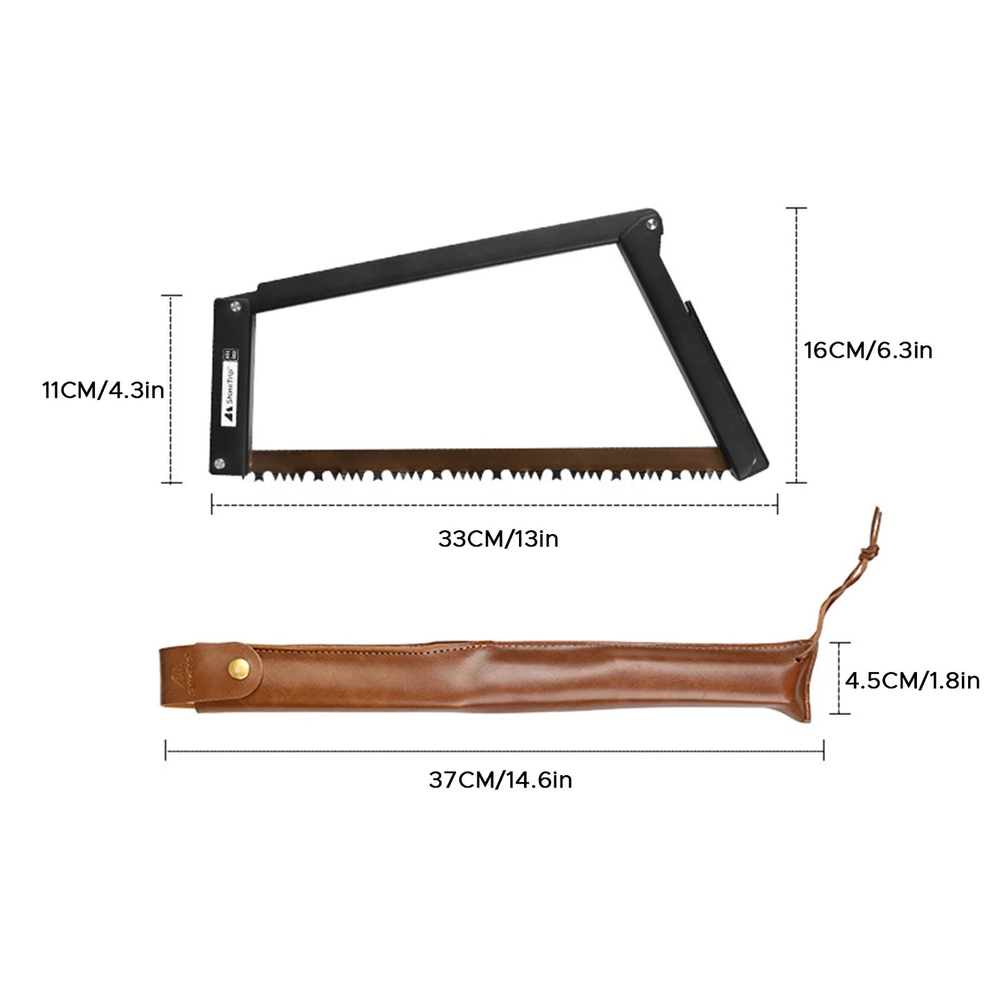 Serrucho Plegable – Sierra de Camping Plegable de Acero con Alto Contenido de Manganeso para Cortar Madera Seca y Húmeda
