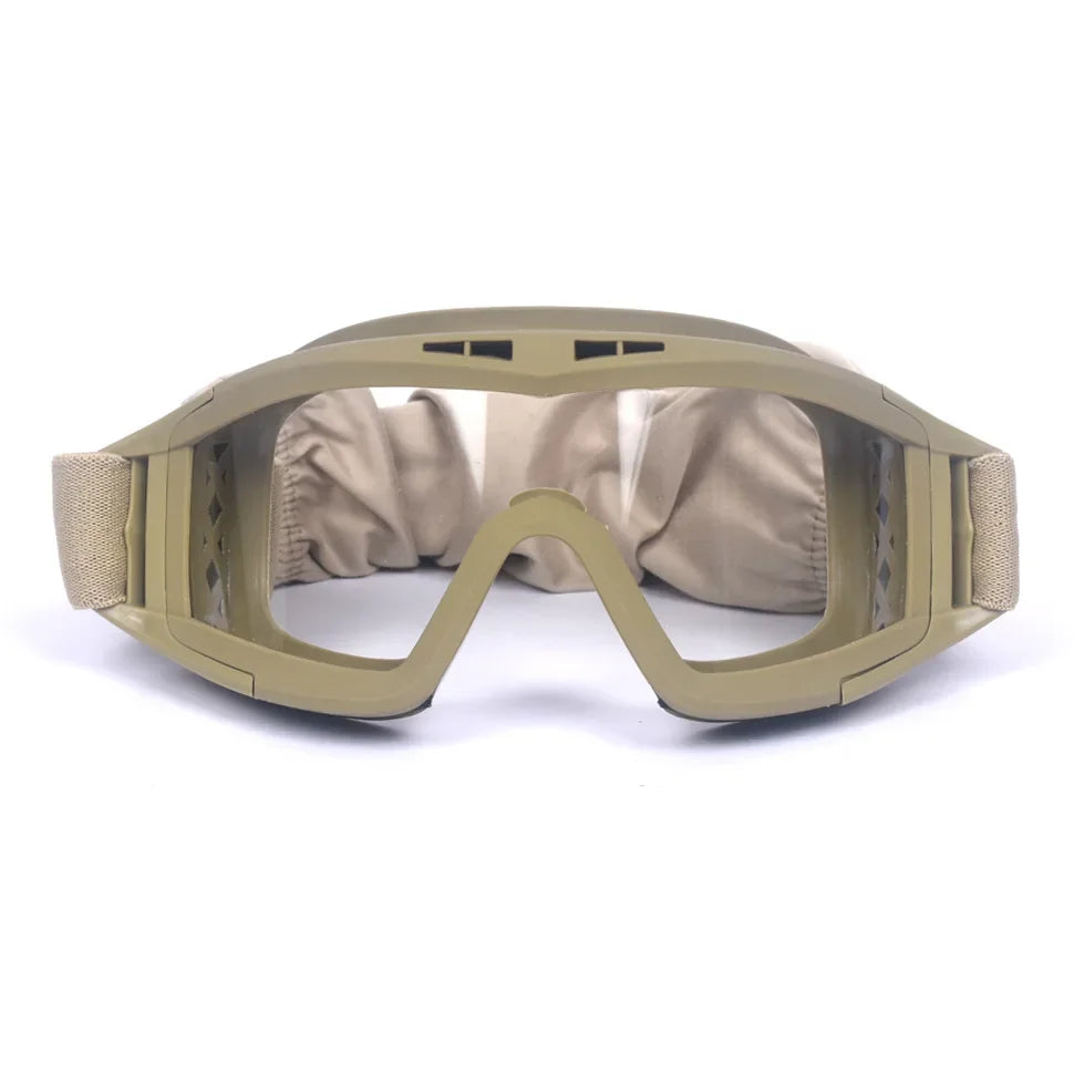 Gafas Balísticas TacticalEdge — Protección Ocular Cortavientos de 3 Lentes